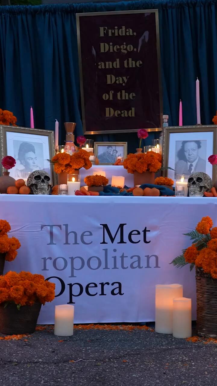 Frida y Diego and the Day of the Dead Immersive event at Green-Wood Cemetery with the Metropolitan Opera